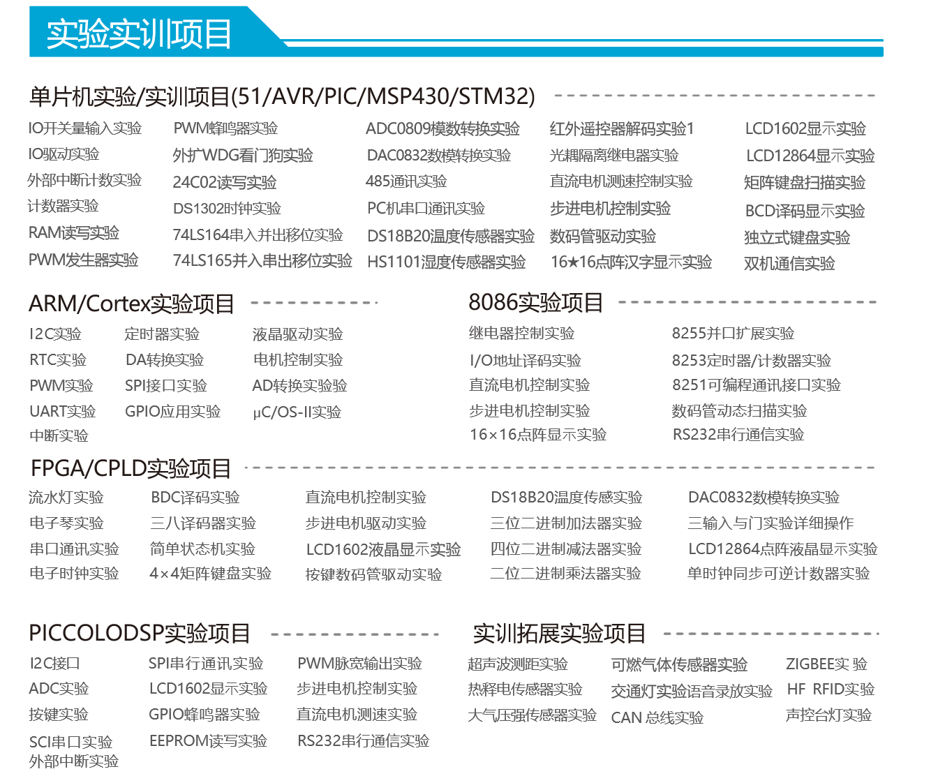 微控制器仿真实验实训平台 （F型） 图片 6