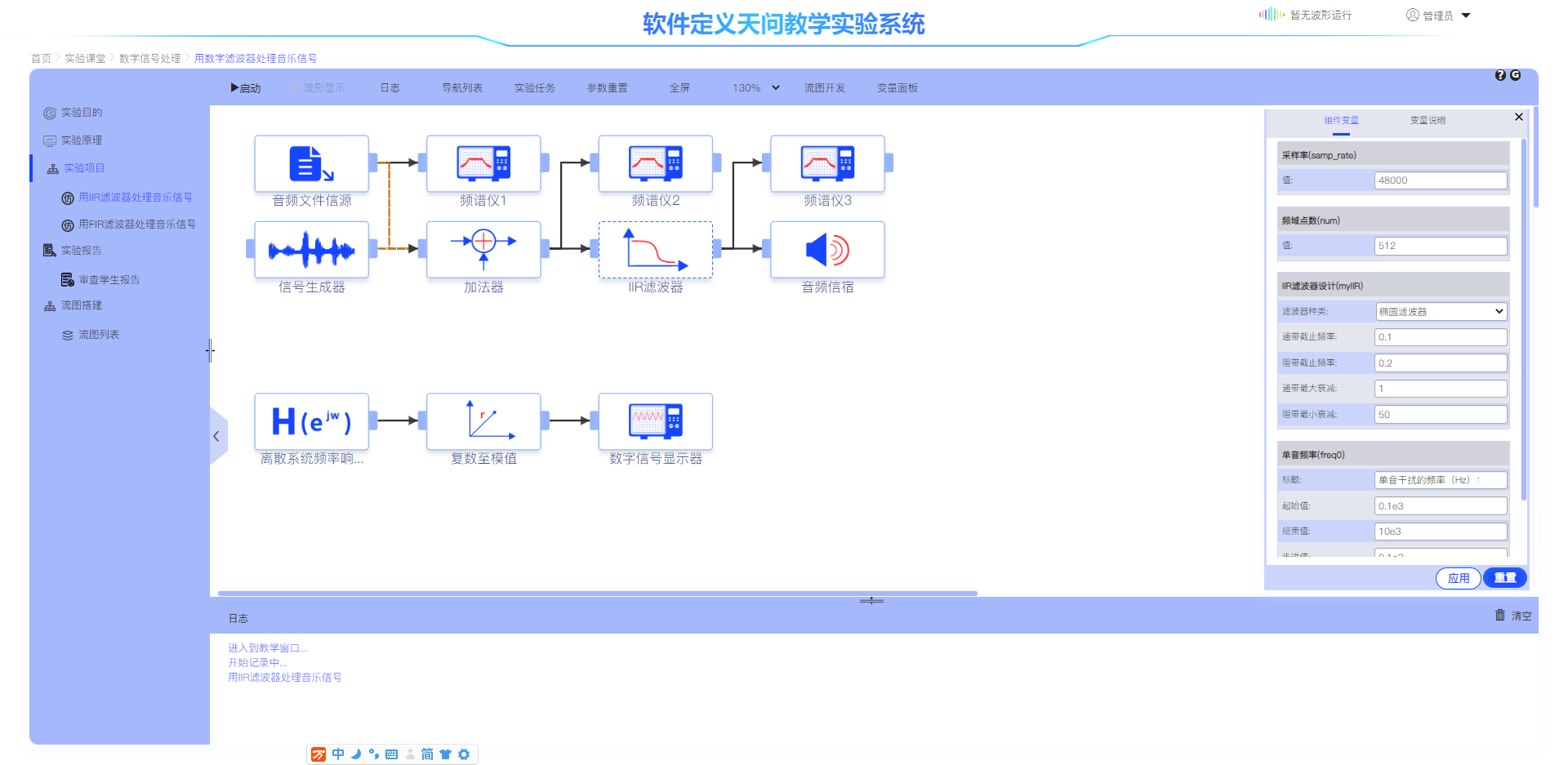 《数字信号处理》 实验课程 图片 3